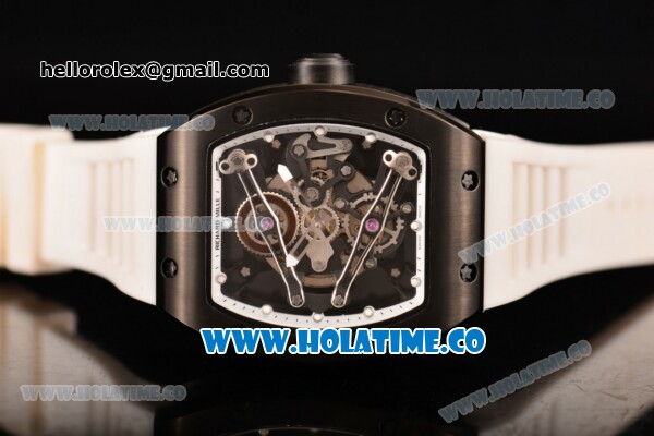Richard Mille RM 038 Asia Automatic PVD Case with Skeleton Dial and White Inner Bezel - Dot Markers - Click Image to Close